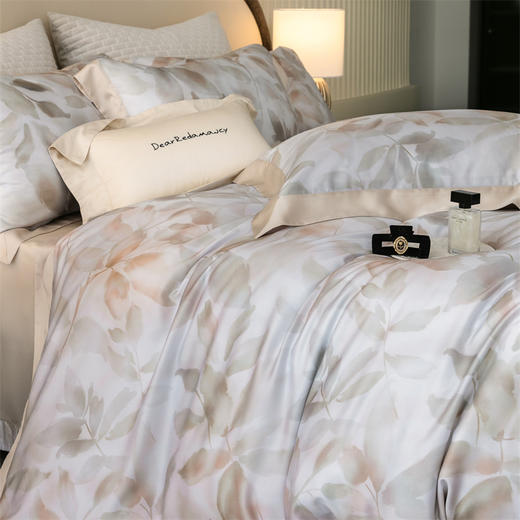 【品牌直营线下同款】【春夏新品60支极爽天丝四件套】奥地利进口兰精莱赛尔纤维四件套 凉感爽滑裸睡套件 商品图10