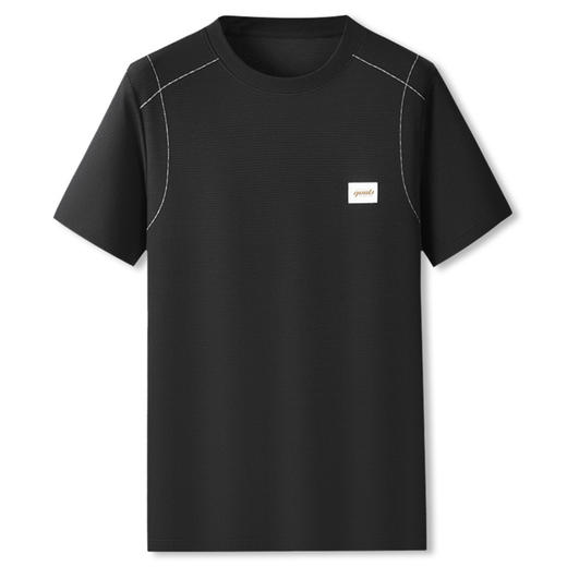 【棉质】【DPF】大依优型大码短袖T恤夏季薄款圆领体恤衫加肥加大胖子时尚休闲潮流男士上衣 商品图4