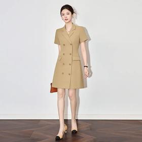 【高货wl】全新升级【铂金会员358/天猫479/差价121】(14320) 洛诗琳时尚气质轻熟风通勤收腰连衣裙高级感职业西装裙