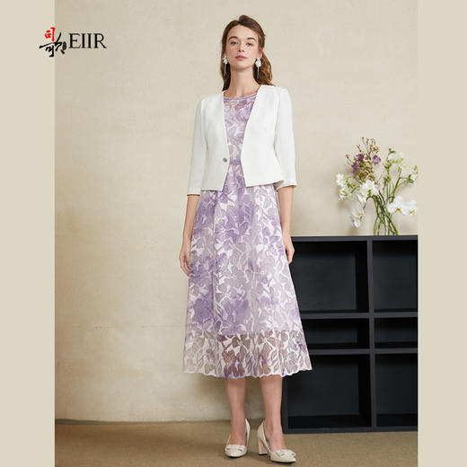 司歌背心刺绣印花连衣裙收腰中长款A911271X 商品图4