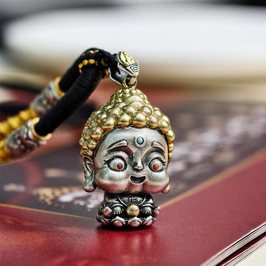 易祈吉祥十二生肖守护神银吊坠工艺八大守护神925银男女款手工编织绳吊坠 商品图2