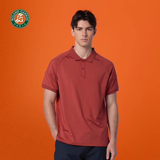 罗兰加洛斯法网速干polo衫网球短袖男夏新款透气凉感运动训练T恤 商品图3