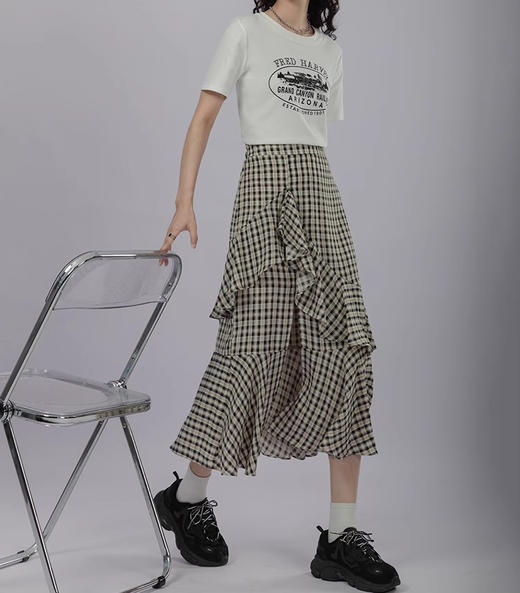 裁缝学苑AQ451复古开叉半身裙纸样女装裙子新款鱼尾裙不规则半裙样板 商品图5