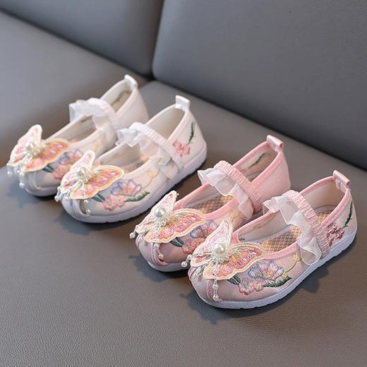 【苏城纪汉服绣花鞋】春夏款女童童鞋	蝴蝶 商品图0