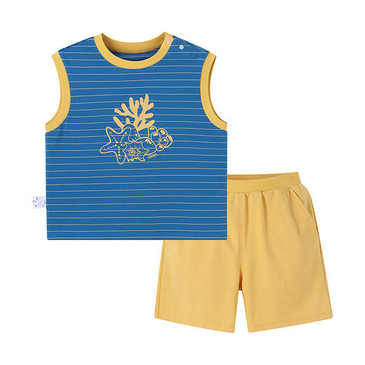 【实体店同款】男童背心针织套装夏季新款安奈儿童装XB522619 商品图6