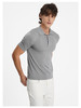 callisto水雾灰丝绵混纺T恤 商品缩略图3