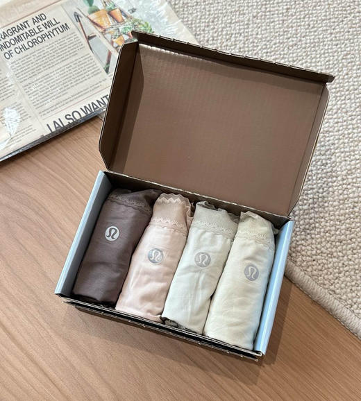 原单版本lu家蕾丝莫代尔内裤4条/盒032905 商品图3