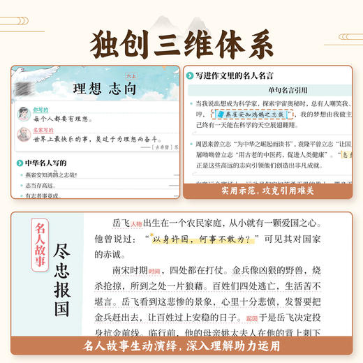 【斗半匠】小学生写进作文里的好词金句名人名言全套语文素材积累 商品图2