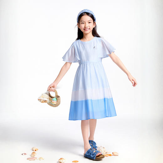 【实体店同款】女童短袖连衣裙夏季新款安奈儿童装AG523618 商品图3