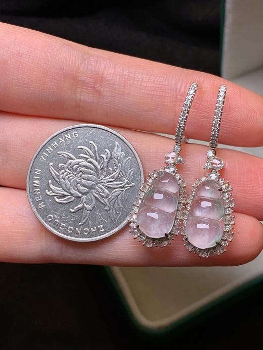 福豆翡翠耳坠 商品图3