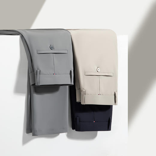 商务休闲裤（四色可选） 三防凉感冰丝三防面料垂顺有型防污抗皱轻盈透气724 商品图1