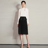 IWY/春秋黑白拼色气质通勤法式衬衫连衣裙女商务面试工作服套裙时尚绑带正装Q1263 商品缩略图0