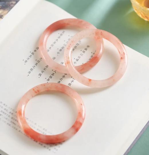 金丝玉桃花酿美人镯 ，桃花灼灼斗春芳，一见如镯满目光【3-7天左右发货】 商品图6