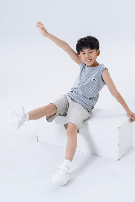 连绵·儿童A类条纹背心XZ090 商品图7