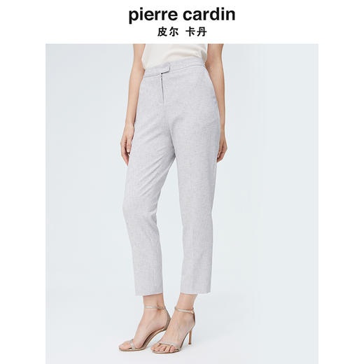 皮尔卡丹女装春季新款轻商务干练直筒西裤P4218T4033H0 商品图3
