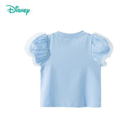 迪士尼宝宝迪士尼宝宝女童短袖T恤上衣舒适休闲透气儿童卡通T恤夏季新款 商品图5