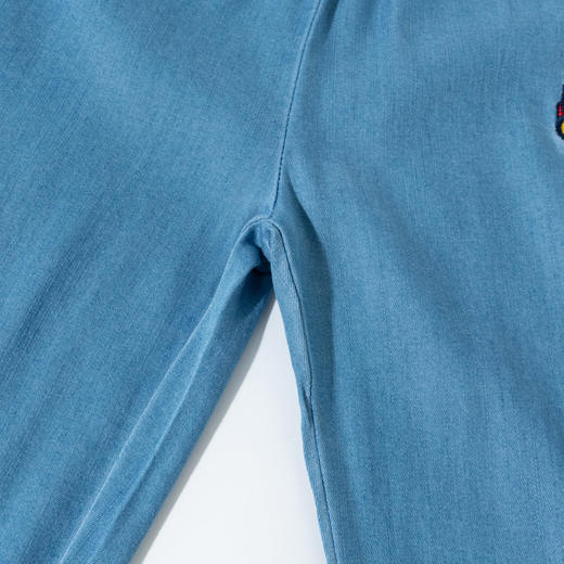 贝贝怡【天丝软牛仔】春夏新款男童牛仔裤亲肤透气休闲裤柔软宽松防蚊裤ZB2EK027 商品图5