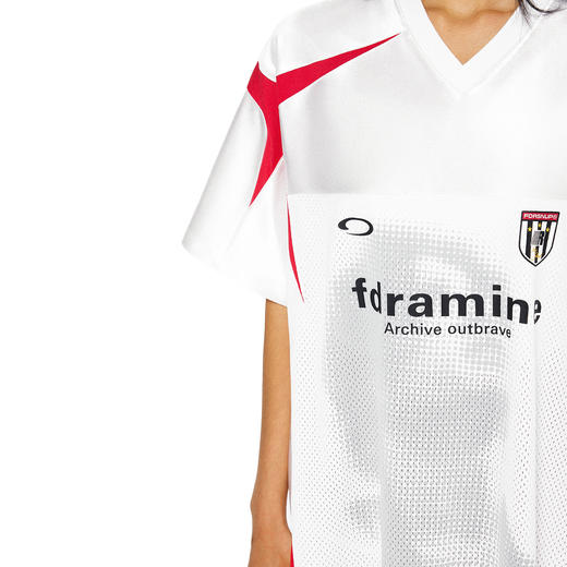 FDR官方店 美式运动人像撞色拼接球衣短袖t恤男女夏季情侣装上衣 商品图3