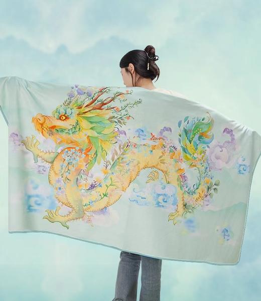 恒源祥 青龙献瑞·多功能浴巾毯 90*175cm  HYX270DZ 商品图1