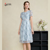 司歌刺绣碎花短袖连衣裙A911063X 商品缩略图0