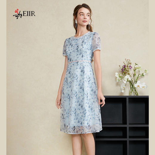 司歌刺绣碎花短袖连衣裙A911063X 商品图0