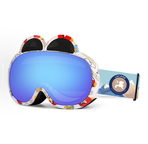 乐凯奇 LECAGE 1104滑雪镜 儿童款 双层防雾高清镜片护目镜单双板滑雪眼镜 商品图1