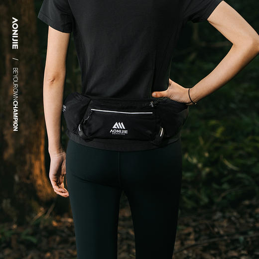 奥尼捷新款轻量化腰包越野腰包户外运动跑步登山徒步运动水壶腰包自带一个软水壶W8138 商品图5