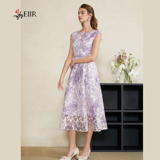 司歌背心刺绣印花连衣裙收腰中长款A911271X 商品图0