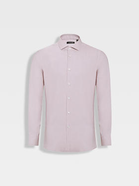 callisto薄雾粉莱赛尔棉混纺衬衫