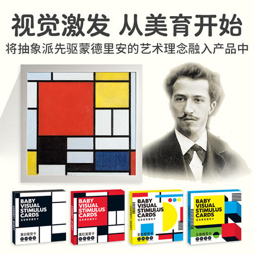 宝宝视觉激发卡全4套给0-3岁宝宝科学的视觉激发 商品图3
