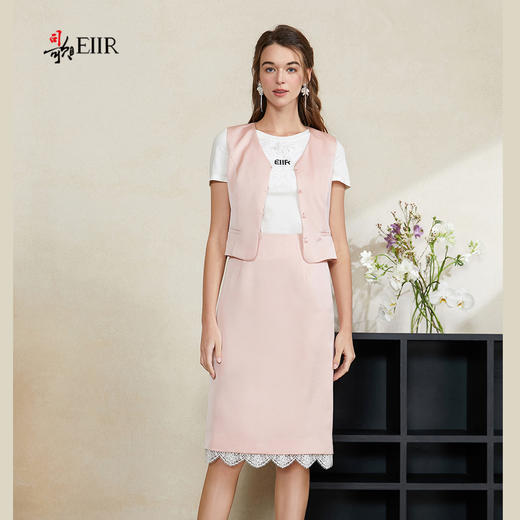 司歌缎面马甲半裙两件套TO911009X 商品图0