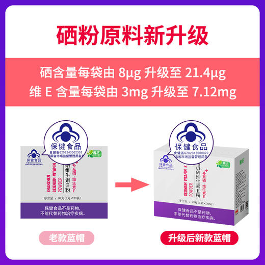 【店选】硒维生素E粉（补充硒/维生素E） 3g*30袋/盒 商品图6