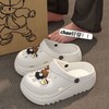 积分兑换【超好穿❗️不臭不响百搭洞洞鞋】柔软舒适，防滑/厚底/拒绝“嘎吱”响！煤球卡通增高外穿沙滩夏季新款包头防滑女#异业福利 商品缩略图0
