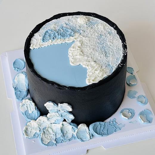 【海浪】ins风手绘蛋糕 商品图0