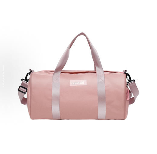 乐凯奇 LECAGE 干湿分离健身包防水 可折叠游泳包 牛津纺 男女同款 41*24*23cm 白色黑色蓝色 商品图5