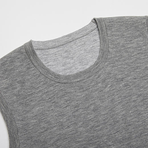 ROMI STUDIO“内外兼备”腰部开叉纽扣可扣薄款无袖针织背心M3903 商品图5