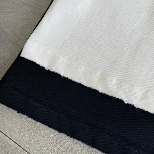 昂跑 夏季松弛感 休闲圆领 水洗磨破 短袖T恤 商品图10