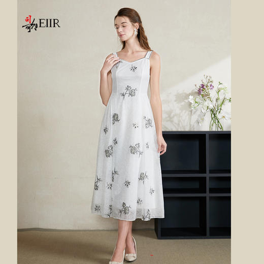 司歌刺绣蕾丝连衣裙吊带时尚中长裙A911053x 商品图0