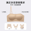 A3-【A-B杯】【防滑氨纶面料】【透气洞洞杯垫】【侧翼自带透气孔】【防滑不掉无肩带抹胸】润微夏季薄款无痕防走光小胸聚拢美背内衣文胸  皎月无痕【小胸-半杯】 商品缩略图4