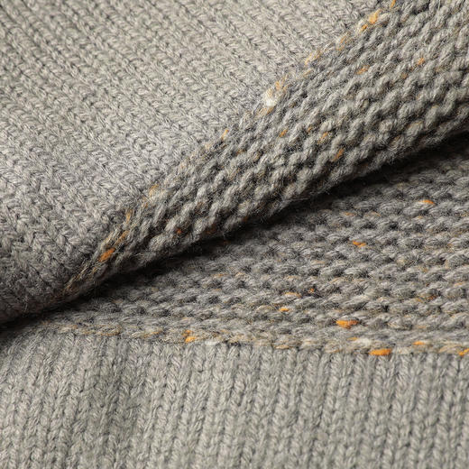 ROMI STUDIO“棕标系列” 羊毛混纺腔调穿搭绿针织开衫23AWM443 商品图4