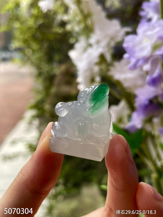 冰飘翠金蟾印章【5070304】具体价格微信咨询 商品图2