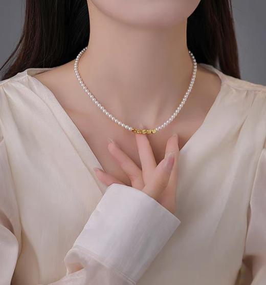 进口施华洛珍珠转运小米珠项链 商品图3