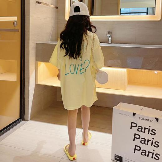 女童220克短袖t恤新款洋气夏季大童宽松夏装儿童中长款半袖上衣潮110-170 商品图6