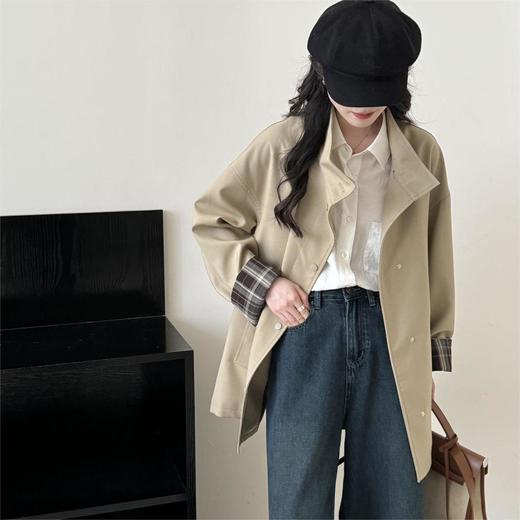 【SPRING WAVE 风衣集合】韩系慵懒风宽松外套 气质百搭风衣 森系休闲翻领 商品图4