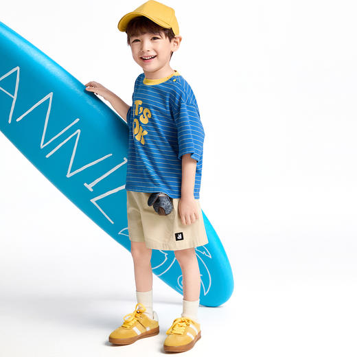 【实体店同款】男童圆领短袖针织衫夏季新款安奈儿童装XB521611 商品图5