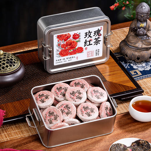 【超值任选2盒装】强韵 茉莉白茶/菊花白茶/玫瑰红茶 独立包装 香味浓郁 250g 商品图2