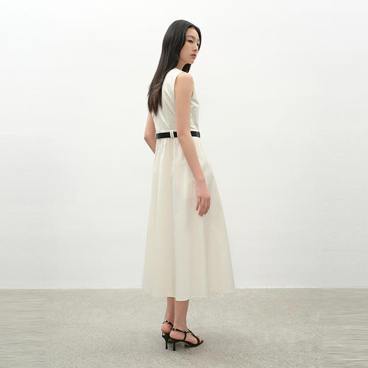 NEELLY纳俪商场同款夏季新款气质V领背心连衣裙女休闲正肩长裙N25042Y01058 商品图1