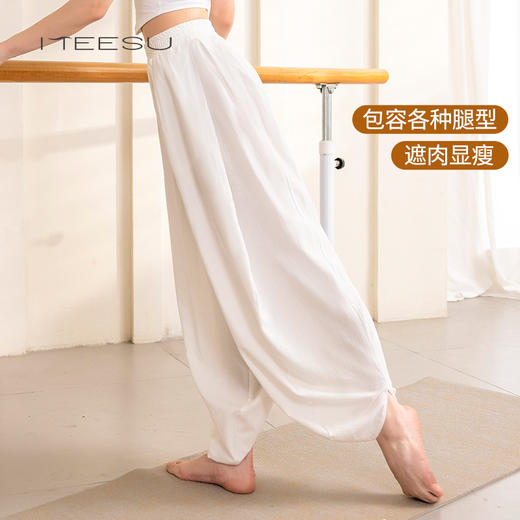 美愫经典款瑜伽裤女禅服中国风时尚印花运动健身裤灯笼裤舞蹈训练裤 商品图1