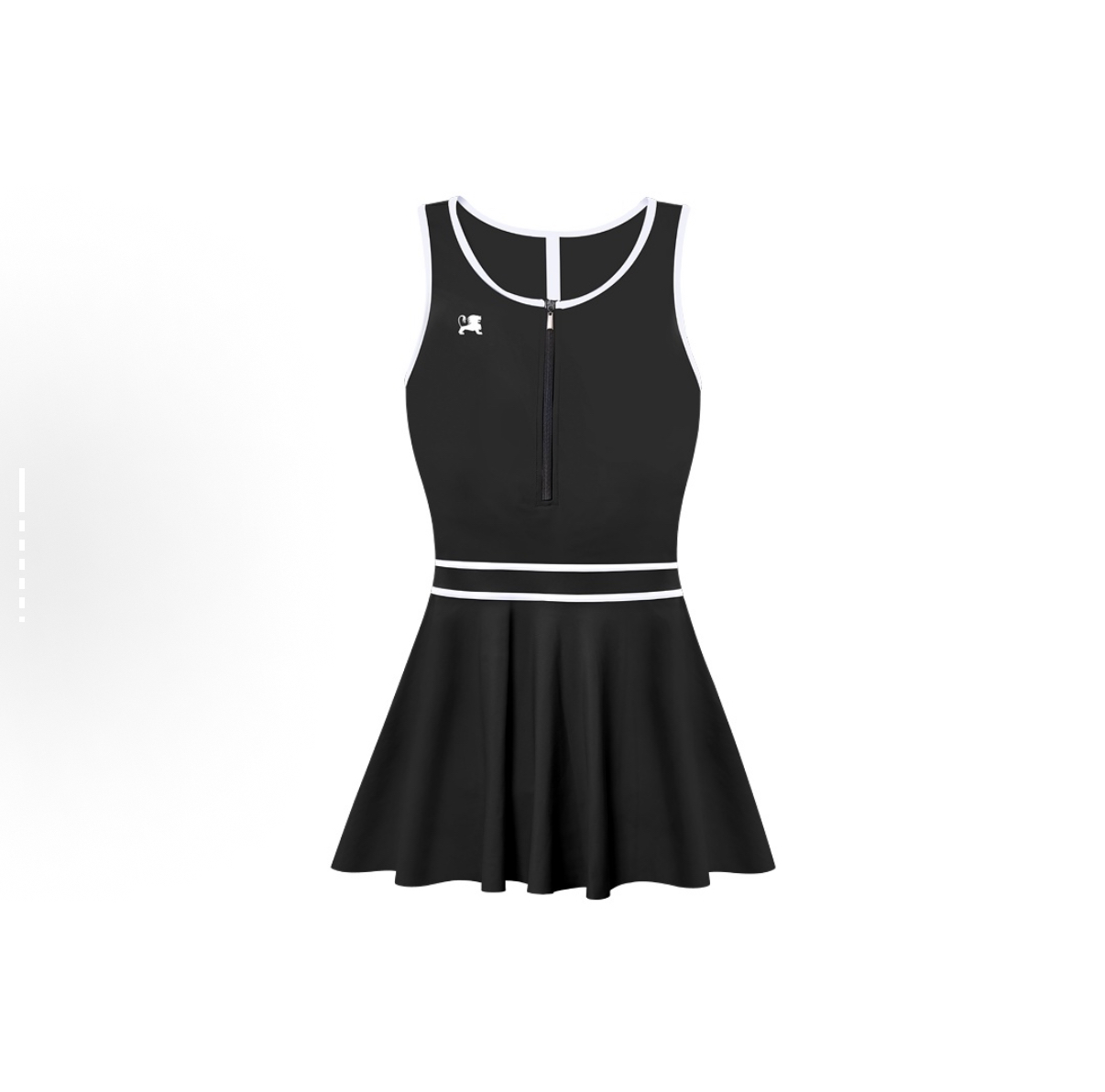 乐凯奇 LECAGE 泡温泉保守连体裙式泳衣显瘦遮肚防晒连体泳衣 女款