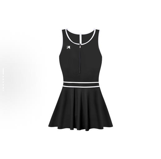 乐凯奇 LECAGE 泡温泉保守连体裙式泳衣显瘦遮肚防晒连体泳衣 女款 商品图0